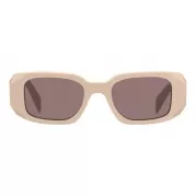 Óculos de sol Prada Symbole SPR17W armação de acetato cor powder beige PR- 0003 R$ 1950,00